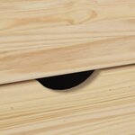 vidaXL Cabinet roulant 63 5 x 39 x 79 cm Bois de Pin Massif Marron