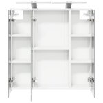 vidaXL Armoire Miroir de Salle de Bain Blanc 70 x 14 5 x 70 cm