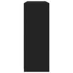 vidaXL Buffets avec lumières LED 3 Pièces noir bois d'ingénierie