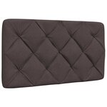 vidaXL Cadre de lit sans matelas marron foncé 90x200 cm tissu