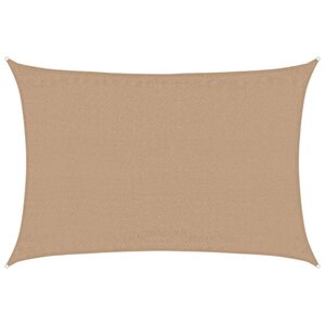 vidaXL Voile d'ombrage 160 g/m² Taupe 4x5 m PEHD