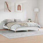 vidaXL Cadre de lit sans matelas blanc 120x200 cm bois ingénierie
