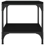 vidaXL Table basse Noir 50x50x40 cm Bois d'ingénierie