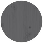 vidaXL Table basse Gris Ø 35x35 cm Bois massif de pin