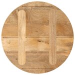 vidaXL Dessus de table Ø 40x3 8 cm rond bois de manguier massif