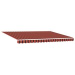 vidaXL Store rétractable automatique Orange et Marron 450x300 cm