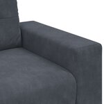 vidaXL Fauteuil gris foncé 60 cm velours