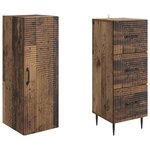 vidaXL Ensemble de Meubles 2 Pièces Bois ancien 33 x 34 5 x 90 cm