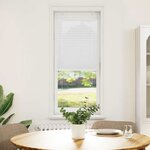 vidaXL Store plissé blanc 40x150 cm largeur du tissu 39 4 cm polyester