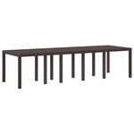 vidaXL Ensemble de salle à manger pour jardin avec coussin 11 Pièces