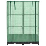 vidaXL Jardinière surélevée avec housse aspect rotin 80x40x123 cm