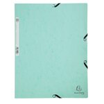 Chemise À Élastiques Carte Lustrée 400g/m2 Aquarel - A4 - Vert Pastel - X 25 - Exacompta