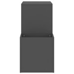 vidaXL Armoire à chaussures entrée gris 105x35 5x70 cm bois ingénierie