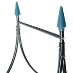 vidaXL Voûte de jardin Vert foncé 120x38x258 cm Fer