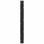vidaXL Pieds de table à manger en U 3 pièces Noir 100 x (72-73) cm Acier