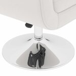 vidaXL Tabouret de bar Blanc Similicuir