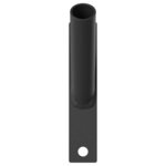 vidaXL Support de mât de drapeau Noir 15 x 3 cm Acier