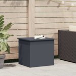 vidaXL Boîte de Rangement Extérieure Anthracite 55 x 50 5 x 50 cm