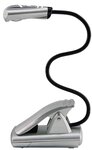 lampe de lecture LED avec clip mobile Coloris Argent WEDO