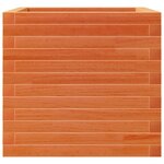 vidaXL Jardinière cire marron 50x50x45 5 cm bois de pin massif