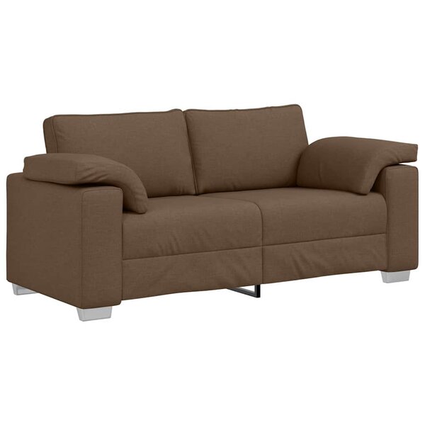 vidaXL Canapé avec coussin Marron 180 x 77 x 82 cm tissu