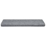 vidaXL Tapis de marches d'escalier 5 Pièces Gris 65x21x4 cm Aiguilleté