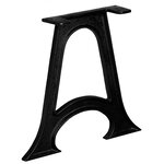 vidaXL Pied de table base 2 Pièces Base voûtée Cadre en A Fonte