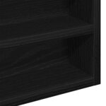 vidaXL Cabinet d'Affichage avec étagère Chêne noir 60 x 8.5 x 58 cm