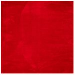vidaXL Tapis HUARTE à poils courts doux et lavable rouge 160x160 cm