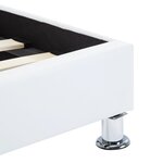 vidaXL Cadre de lit avec LED sans matelas blanc 100x200 cm
