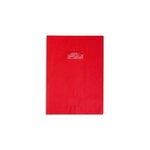 Protège-cahier 20/100ème 21x29 7 Rouge groseille CLAIREFONTAINE