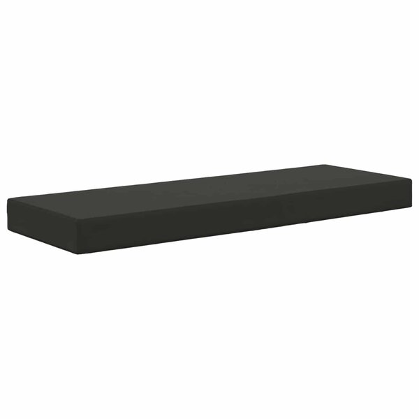 vidaXL Coussin de Siège d'Extérieur Noir 111 5 x 40 x 8 cm