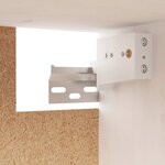vidaXL Ensemble de meubles TV 3 Pièces blanc bois massif de pin