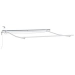 vidaXL Cadre d'auvent Blanc 3 x 2 5 m Aluminium