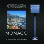 Poteau universel pour boites aux lettres - 80 x 80 x 1000 mm  Aluminium Modèle Monaco