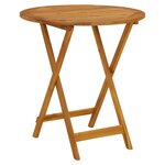 vidaXL Ensemble de bistro 3 Pièces taupe tissu et bois massif
