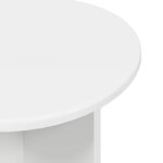 vidaXL Ensemble de tables d'appoint 2 pc Blanc brillant Ø 45 x 45 cm