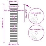 vidaXL Store zèbre marron sable largeur du tissu 35 9 cm polyester