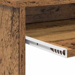 vidaXL Bureau avec Rangement Bois Ancien 120.5 x 44 x 88.5 cm