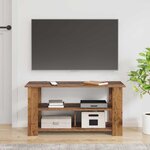vidaXL Support de télévision Bois ancien 100 x 40 x 50 cm