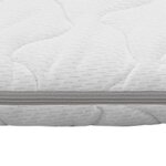 vidaXL Sur-matelas 90 x 200 cm Mousse à mémoire de forme Visco 6 cm