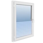 vidaXL Film pour fenêtre dépoli design à rayures 0 9x50 m PVC