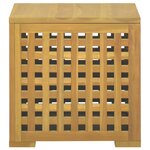 vidaXL Boîte à corde 40x40x40 cm Bois massif de teck