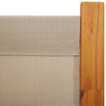 vidaXL Cloison de séparation 3 panneaux taupe 210x180 cm