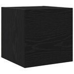 vidaXL Ensemble meuble TV 8 Pièces Chêne noir Bois d'ingénierie