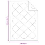vidaXL Couette avec oreiller 2 Pièces Blanc Microfibre