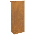 vidaXL Boîte de dépôt de colis avec porte Rouillé 44 5 x 29 x 110 5 cm