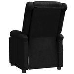 vidaXL Fauteuil inclinable Noir Similicuir