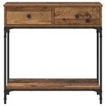 vidaXL Table console Bois ancien 75 x 34 5 x 75 cm Bois d'ingénierie