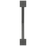 vidaXL Pieds de table à manger en forme de X  2 pièces  anthracite  80 x (72-73) cm  acier